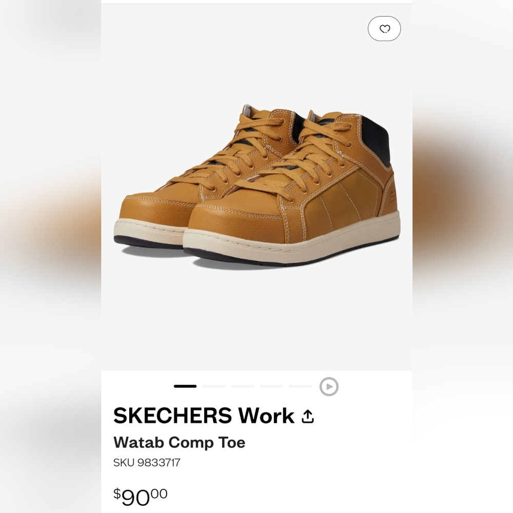 Slip resistant work boot sneaker